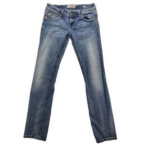 MEK Denim - Women's 28 X 32 - Cody Straight Light Blue denim Jeans